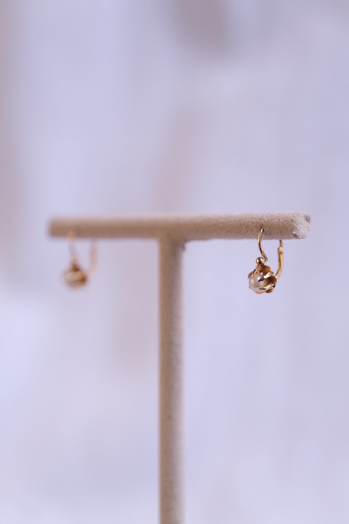 Pearl Sleeper Earrings