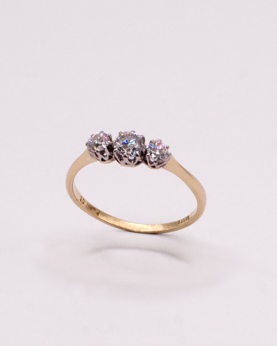 Bague 3 diamants