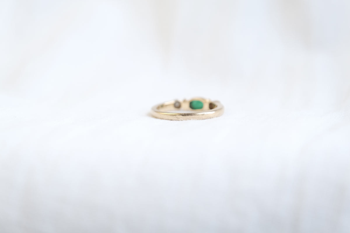 Bague Emeraude et Diamants