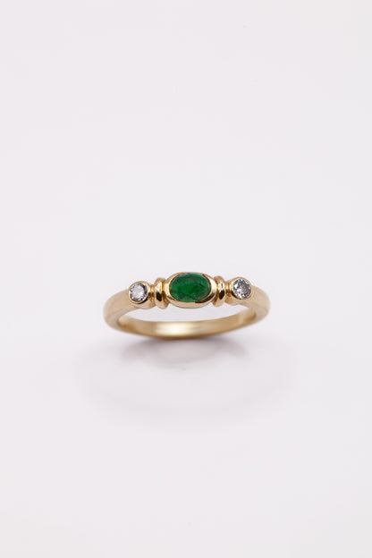 Bague Emeraude et Diamants