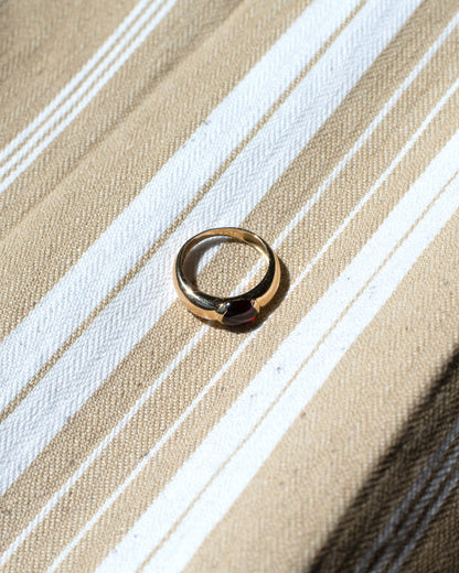 Bague Jonc Grenat