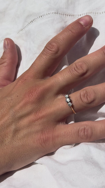 Bague 3 diamants