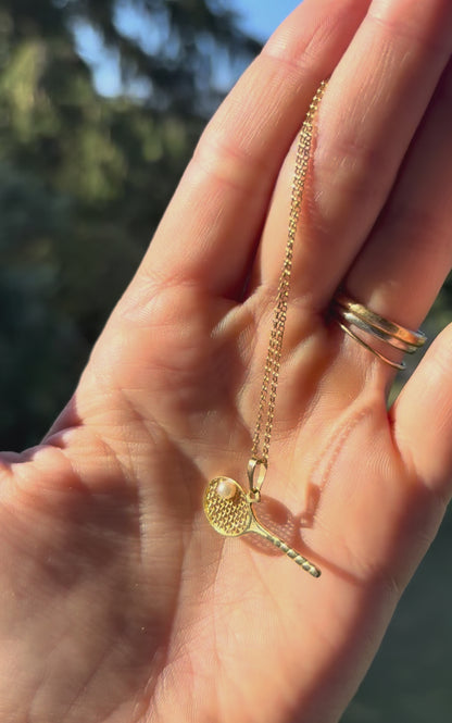 Tennis Racket Pendant
